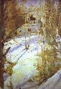 Valentin Serov Winter in Abramtsevo USA oil painting artist